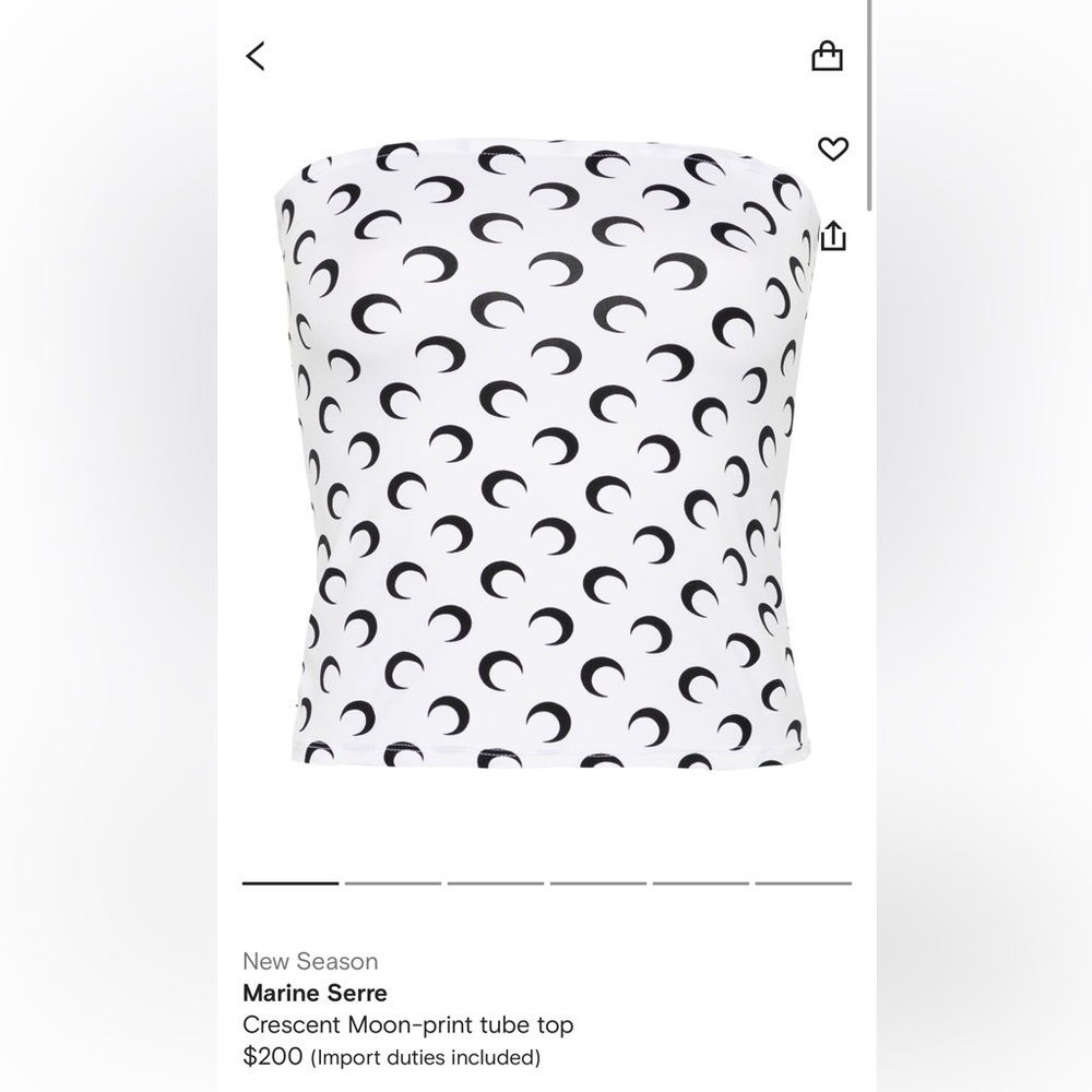 Marine serre tube top